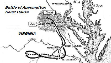 35 Appomattox Court House Map Maps Database Source